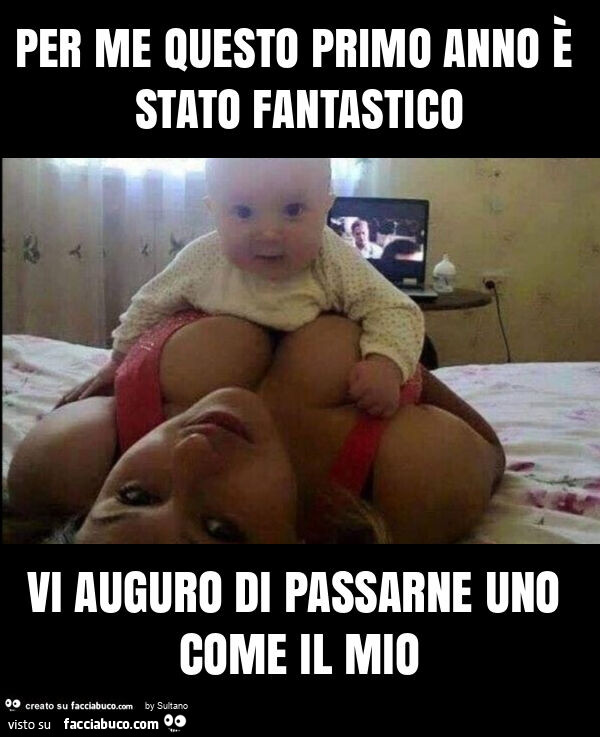 Per me questo primo anno è stato fantastico vi auguro di passarne uno come il mio