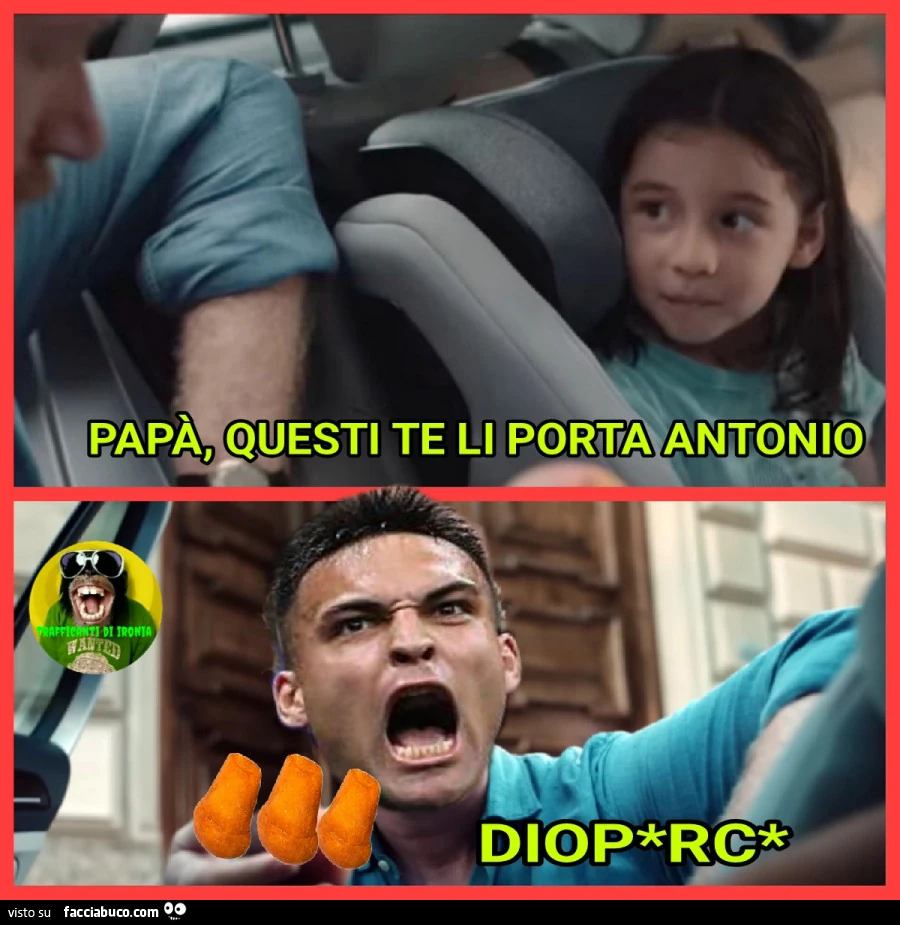 Papà questi te li porta Antonio diop