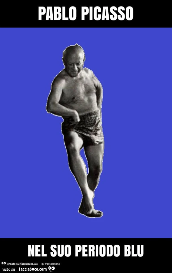 Pablo Picasso nel suo periodo blu