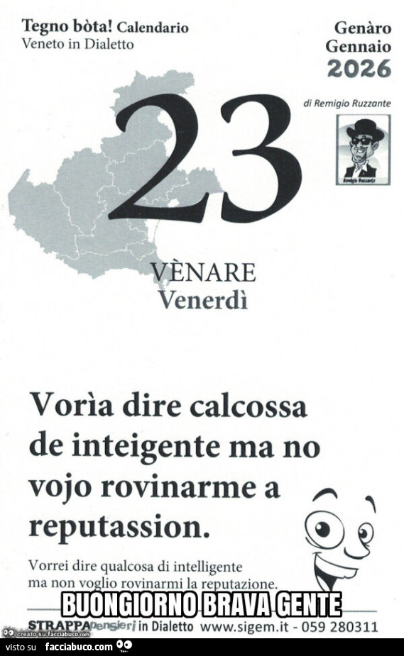 Buongiorno brava gente