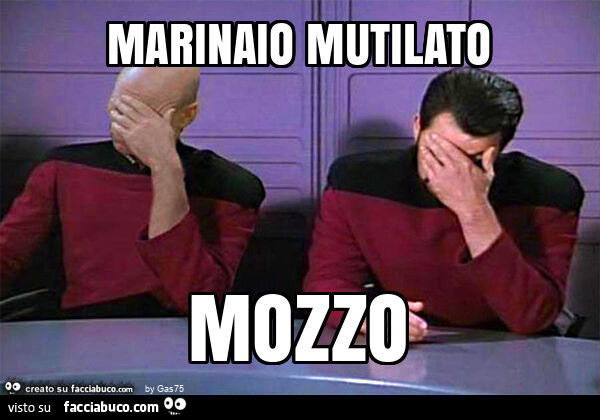 Marinaio mutilato mozzo