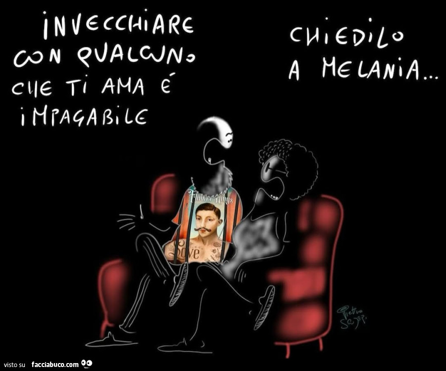 Invecchiare con qualcuno che ti ama è impagabile. Chiedilo a Melania