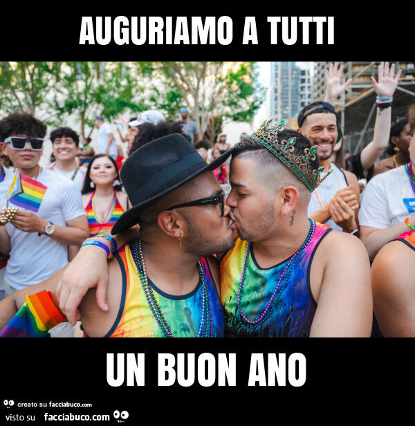 Auguriamo a tutti un buon ano
