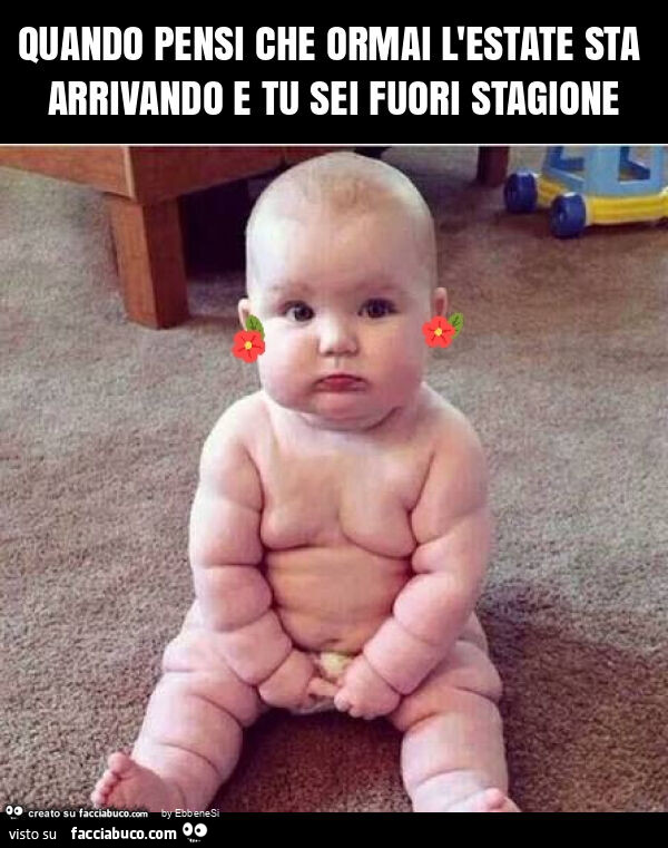 Quando pensi che ormai l'estate sta arrivando e tu sei fuori stagione