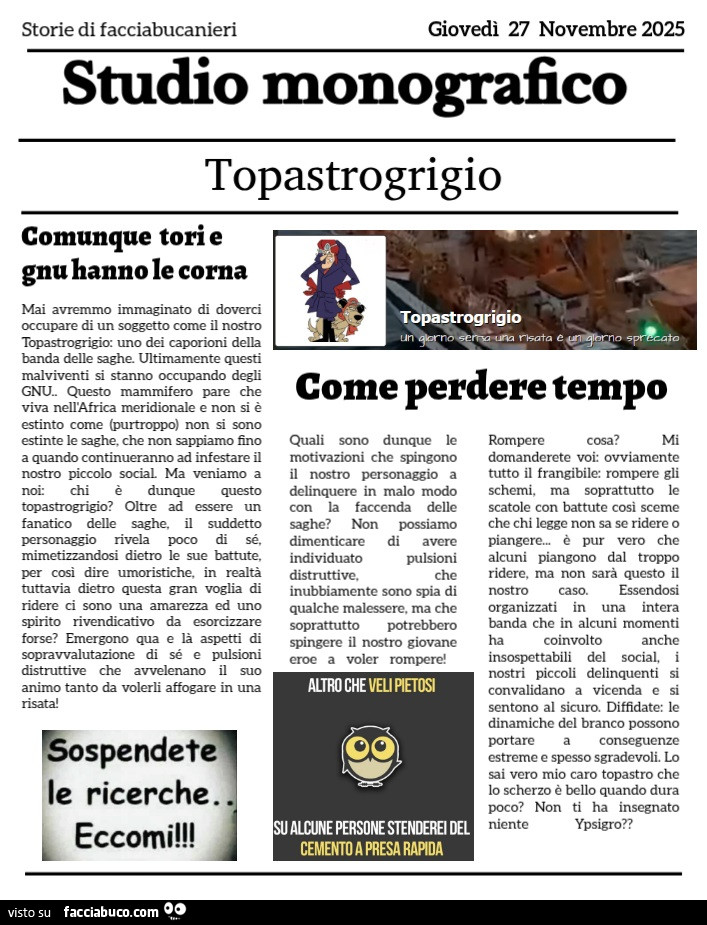 Monografia di Topastrogrigio
