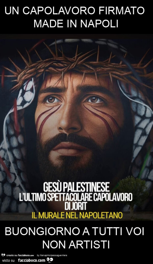 Un capolavoro firmato made in napoli buongiorno a tutti voi non artisti