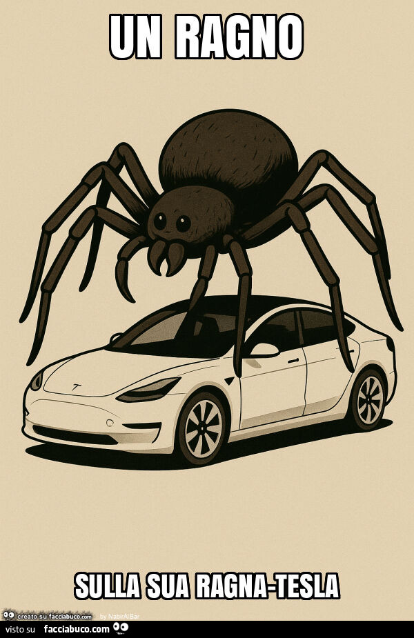 Un ragno sulla sua ragna-tesla