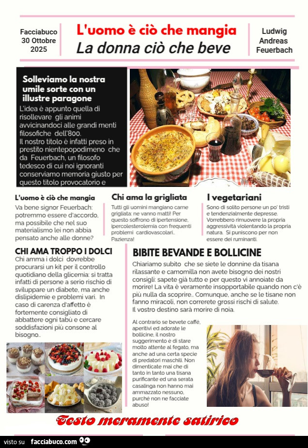 L'uomo è ciò che mangia