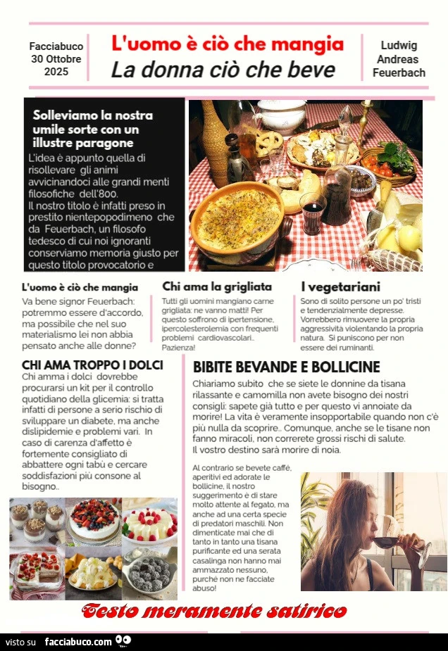 L'uomo è ciò che mangia