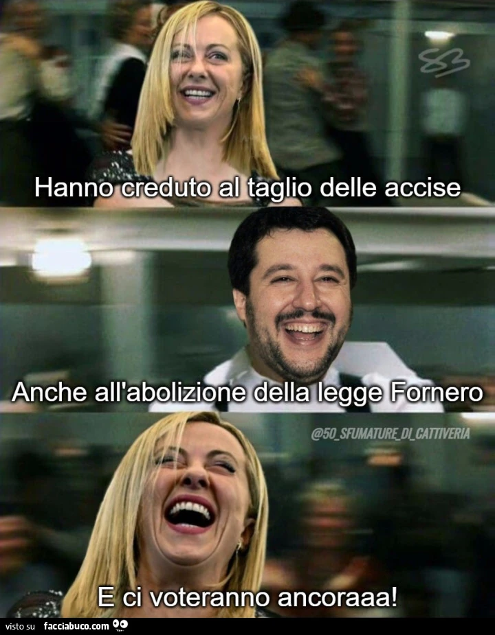 E CI VOTERANNO ANORAAA