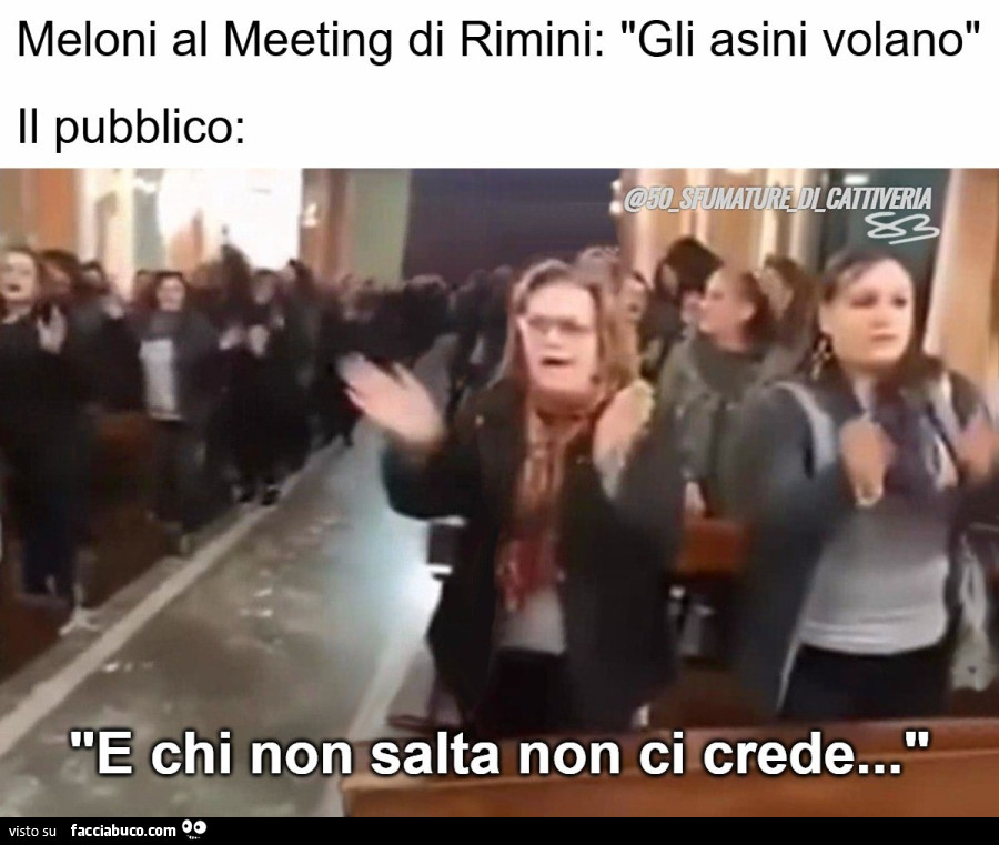 E chi non salta non ci crede