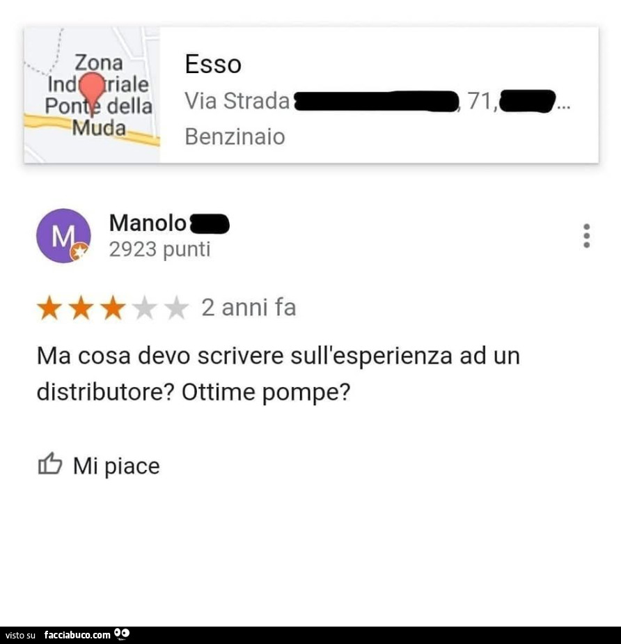 Ma cosa devo scrivere sull'esperienza ad un distributore? Ottime pompe?