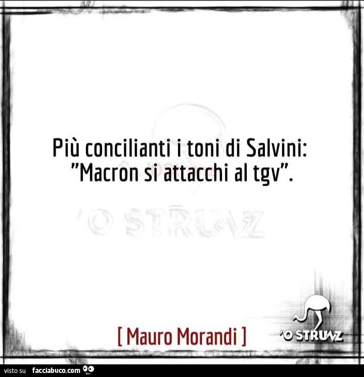 Più concilianti i toni di salvini: macron si attacchi al tgv