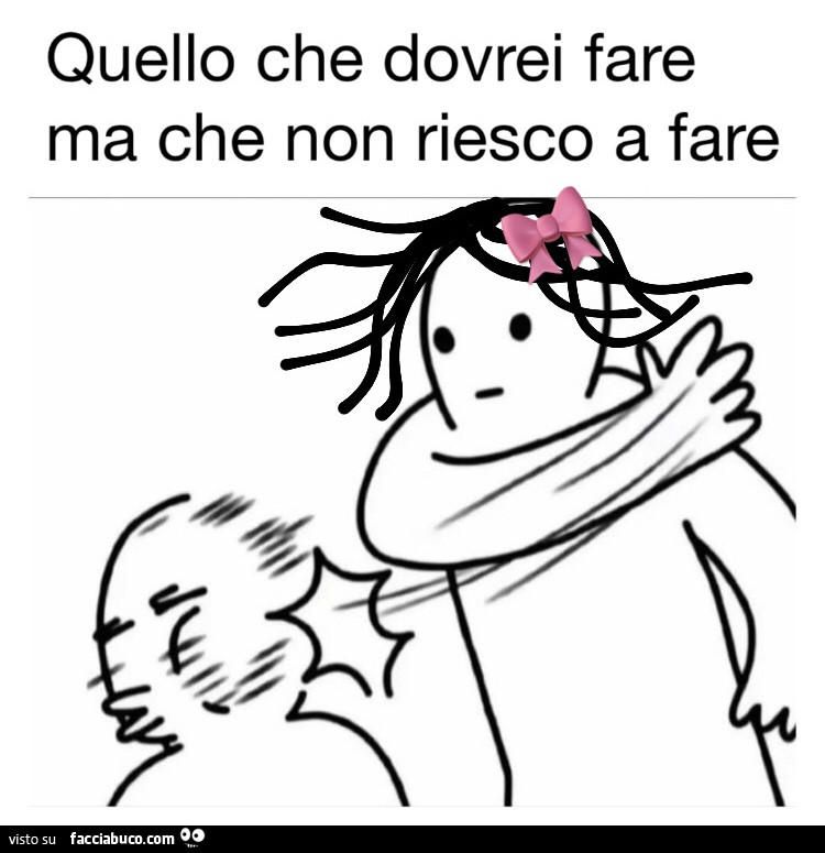 Quello che dovrei fare ma che non riesco a fare