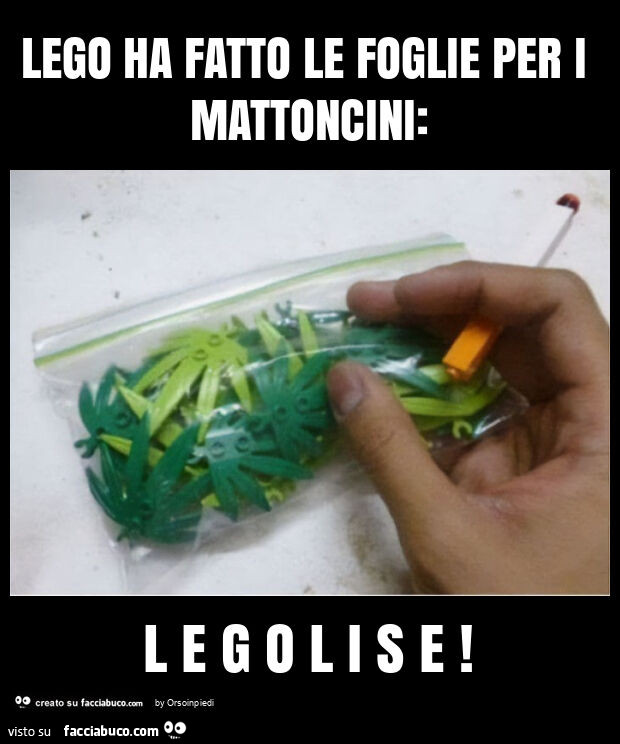 Lego ha fatto le foglie per i mattoncini: l e g o l i s e