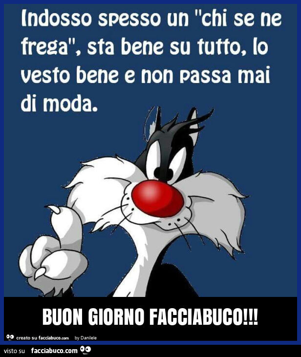 Buon giorno facciabuco