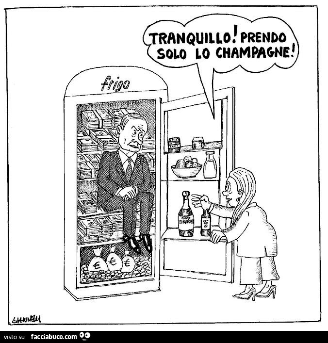 Tranquillo! Prendo solo lo champagne