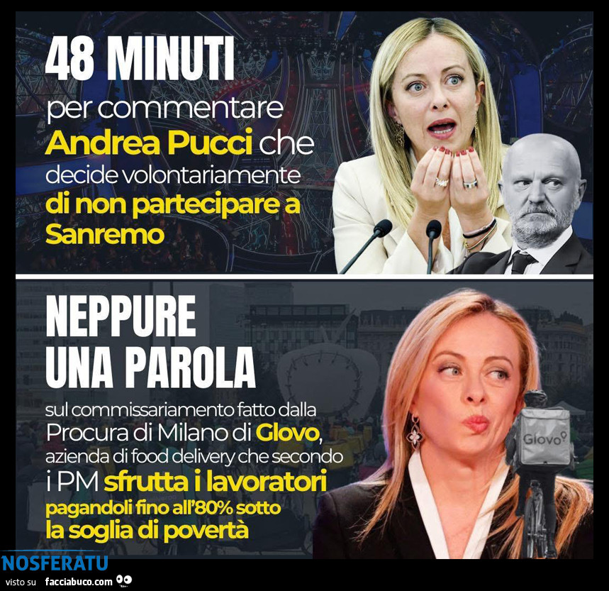 Neppure una parola su GLOVO