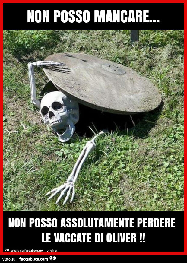 Non posso mancare&hellip; non posso assolutamente perdere le vaccate di oliver