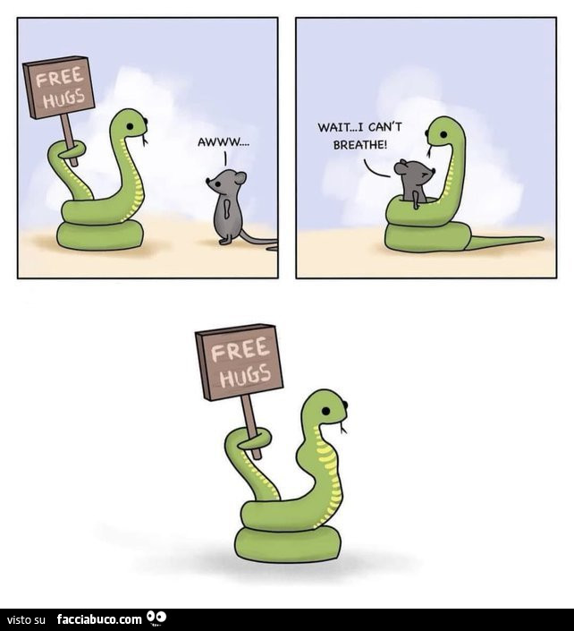 Serpente free hugs