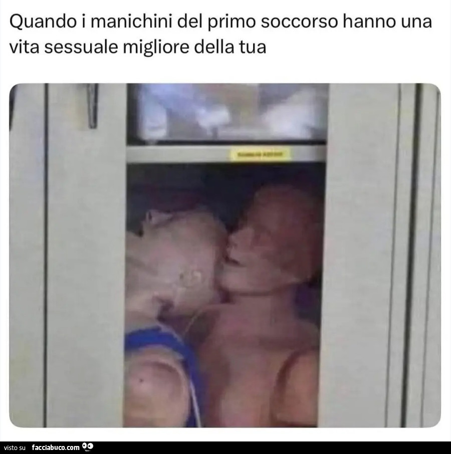 Quando i manichini del primo soccorso hanno una vita sessuale migliore della tua