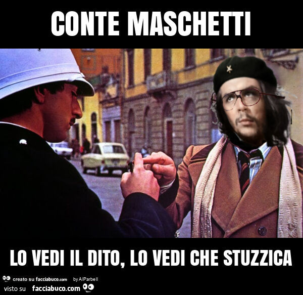 Conte maschetti lo vedi il dito, lo vedi che stuzzica