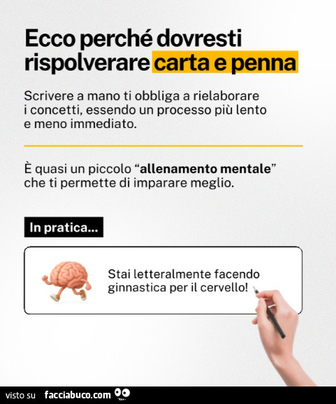 Ecco perchรฉ dovresti rispolverare carta e penna