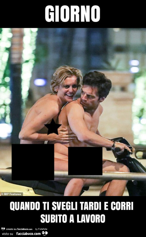 Giorno quando ti svegli tardi e corri subito a lavoro