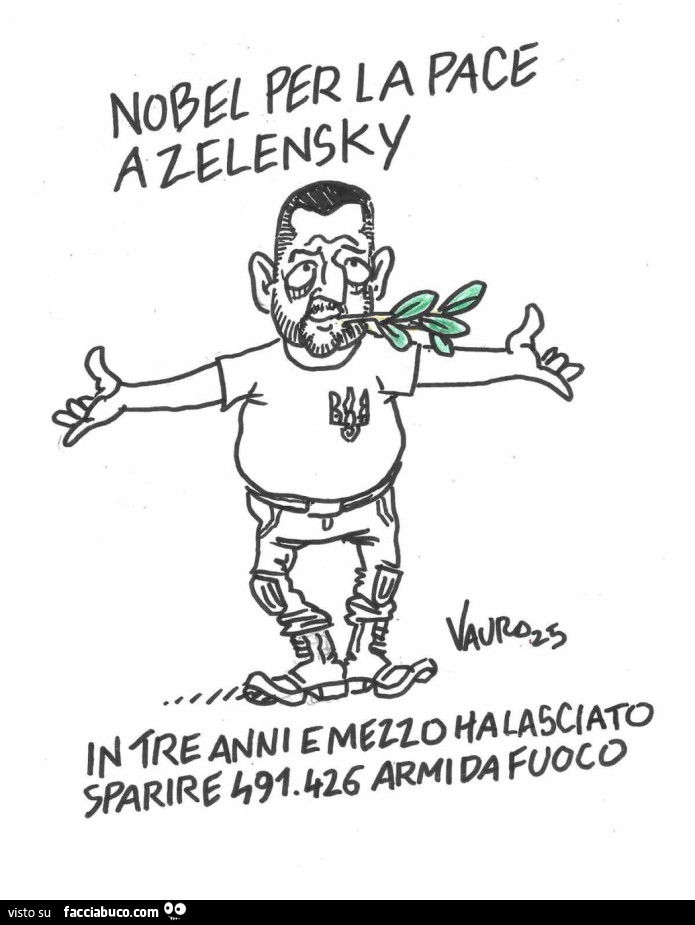 Nobel per la pace a Zelensky