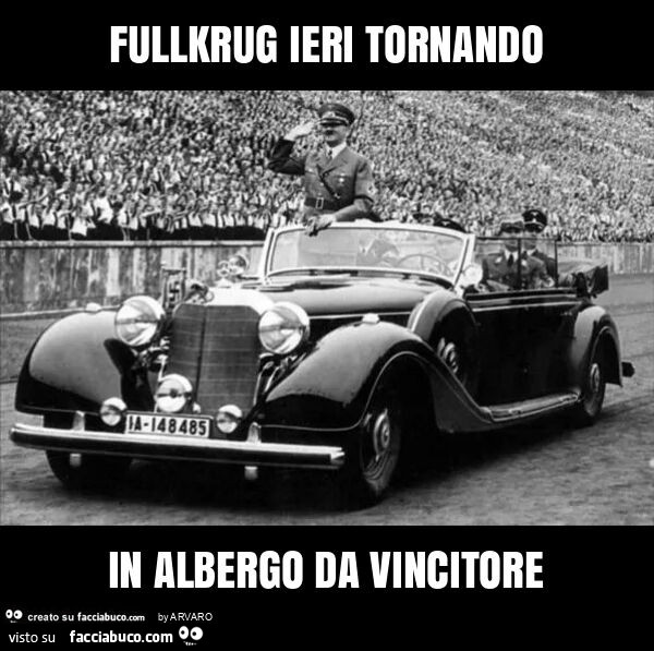 Fullkrug ieri tornando in albergo da vincitore
