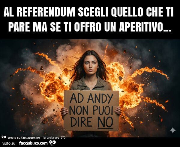 Al referendum scegli quello che ti pare ma se ti offro un aperitivo