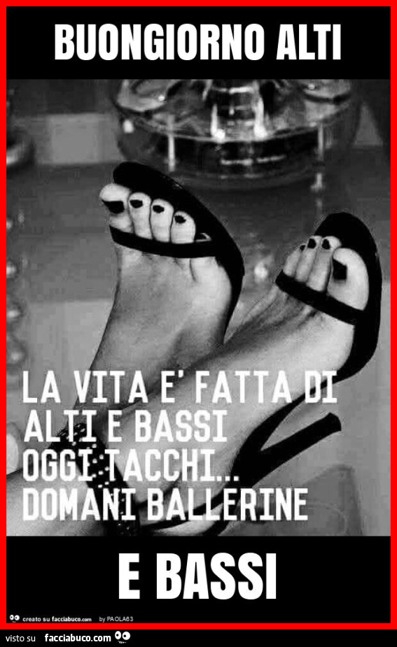 Buongiorno alti e bassi