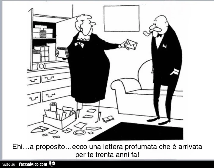 Ehi&hellip; a proposito&hellip; ecco una lettera profumata che è arrivata per te trenta anni fa
