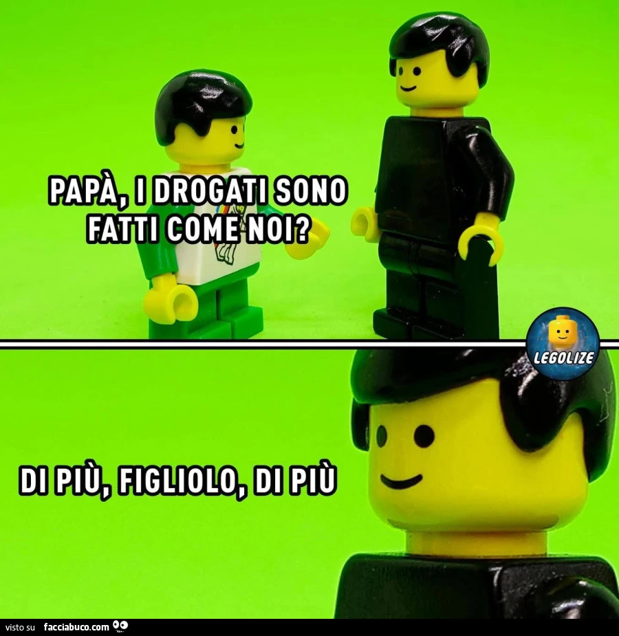 Papà, i drogati sono fatti come noi? Di più figliolo di più