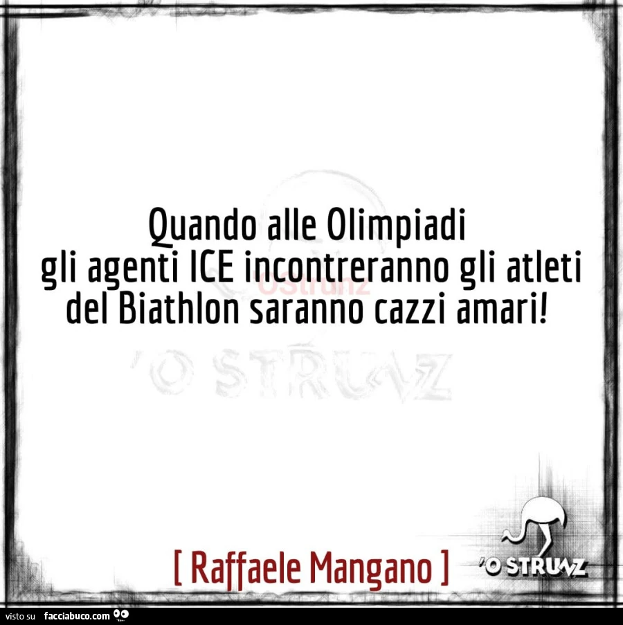 Quando alle olimpiadi gli agenti ice incontreranno gli atleti del biathlon saranno cazzi amari