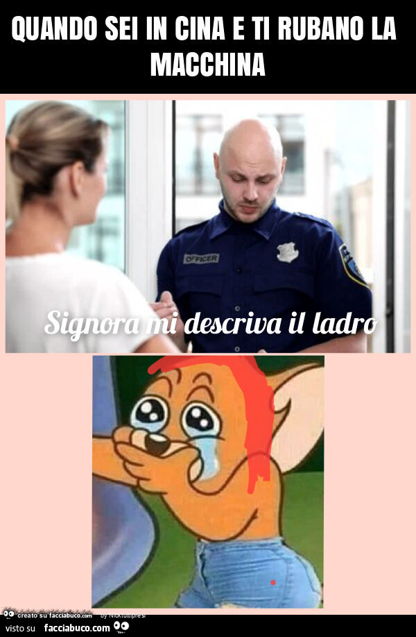 Quando sei in cina e ti rubano la macchina